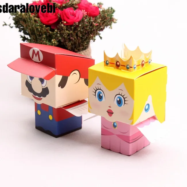 50pcs/lot cartoon Super Marie Bros princess Bride and Groom wedding favors Mario candy box wedding gifts Free Shi
50pcs/lot cartoon Super Marie Bros princess Bride and Groom wedding favors Mario candy box wedding gifts Free Shi