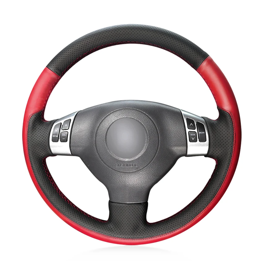 Hand-stitched Black Red Leather Anti-slip Car Steering Wheel Cover for Suzuki SX4 2006-2013 Alto 2009-2015 Splash 2007
Hand-stitched Black Red Leather Anti-slip Car Steering Wheel Cover for Suzuki SX4 2006-2013 Alto 2009-2015 Splash 2007