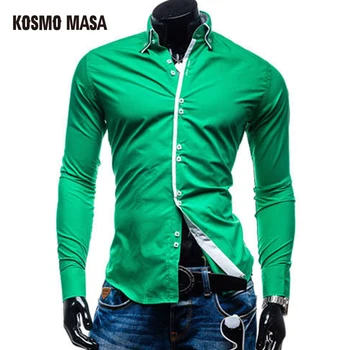 KOSMO MASA Hot New Arrival Men Turn-Down Collar Jersey Casual Luxury Slim Fit Korean Business Shirt Long Sleeve Shirts MB0013
KOSMO MASA Hot New Arrival Men Turn-Down Collar Jersey Casual Luxury Slim Fit Korean Business Shirt Long Sleeve Shirts MB0013