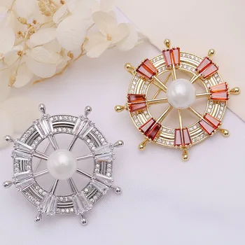 Red Trees Brand High Quality Suit Pins Jewelry Fashion Rudder Brooch For Men and Women Gift Wholesale / Drop Shipping With Box
Red Trees Brand High Quality Suit Pins Jewelry Fashion Rudder Brooch For Men and Women Gift Wholesale / Drop Shipping With Box