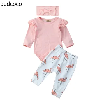 Cute Newborn Baby Girl Ruffle Sleeve Rompers Jumpsuit Printed Long Legging Pants+Headband Outfits 3pcs Clothes Set Autumn
Cute Newborn Baby Girl Ruffle Sleeve Rompers Jumpsuit Printed Long Legging Pants+Headband Outfits 3pcs Clothes Set Autumn