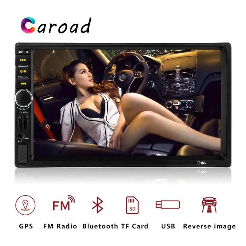 Caroad 7018G 2 Din Auto Car Multimedia Player GPS Navigation 7'' HD Touch Screen MP3 MP5 Audio Stereo Car Radio Bluetooth FM USB
Caroad 7018G 2 Din Auto Car Multimedia Player GPS Navigation 7'' HD Touch Screen MP3 MP5 Audio Stereo Car Radio Bluetooth FM USB