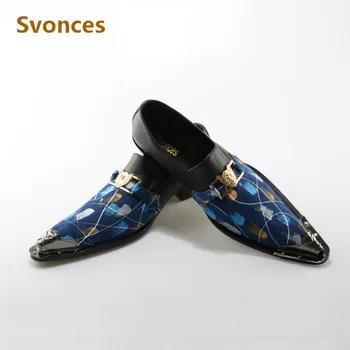 Genuine Leather Mens Shoes Graffiti Feather Designer Flat Laofers Party Dressing Brand Metal Pointed Toe Shoes Men Plus Size
Genuine Leather Mens Shoes Graffiti Feather Designer Flat Laofers Party Dressing Brand Metal Pointed Toe Shoes Men Plus Size