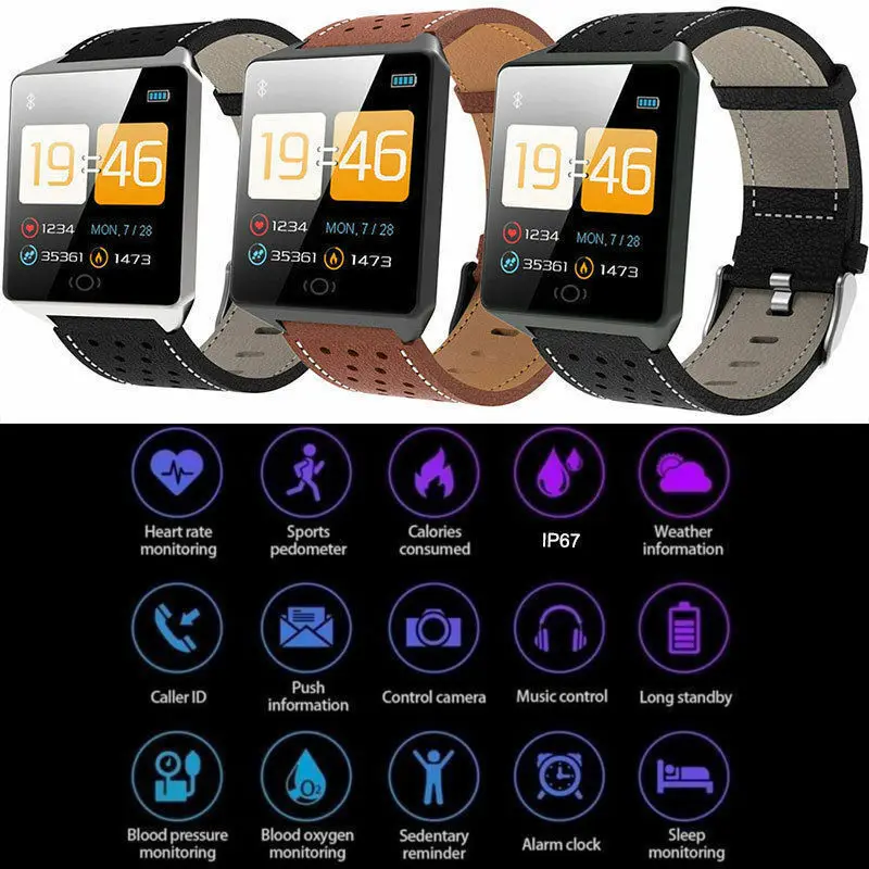 CK19 Smart Watch IP67 Waterproof Smartwatch Bluetooth Pedometer Heart Rate Monitor Color Display reloj inteligen For Android/IOS
CK19 Smart Watch IP67 Waterproof Smartwatch Bluetooth Pedometer Heart Rate Monitor Color Display reloj inteligen For Android/IOS