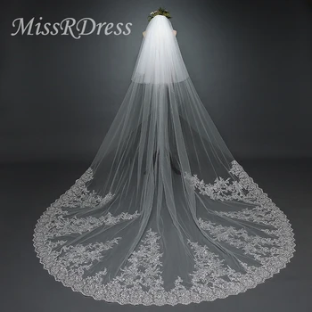 MissRDress Cathedral Appliqued Wedding Veils Lace Sequins Edge Bridal Veil With Comb Two Layers Veils Wedding Accessories JKm44
MissRDress Cathedral Appliqued Wedding Veils Lace Sequins Edge Bridal Veil With Comb Two Layers Veils Wedding Accessories JKm44
