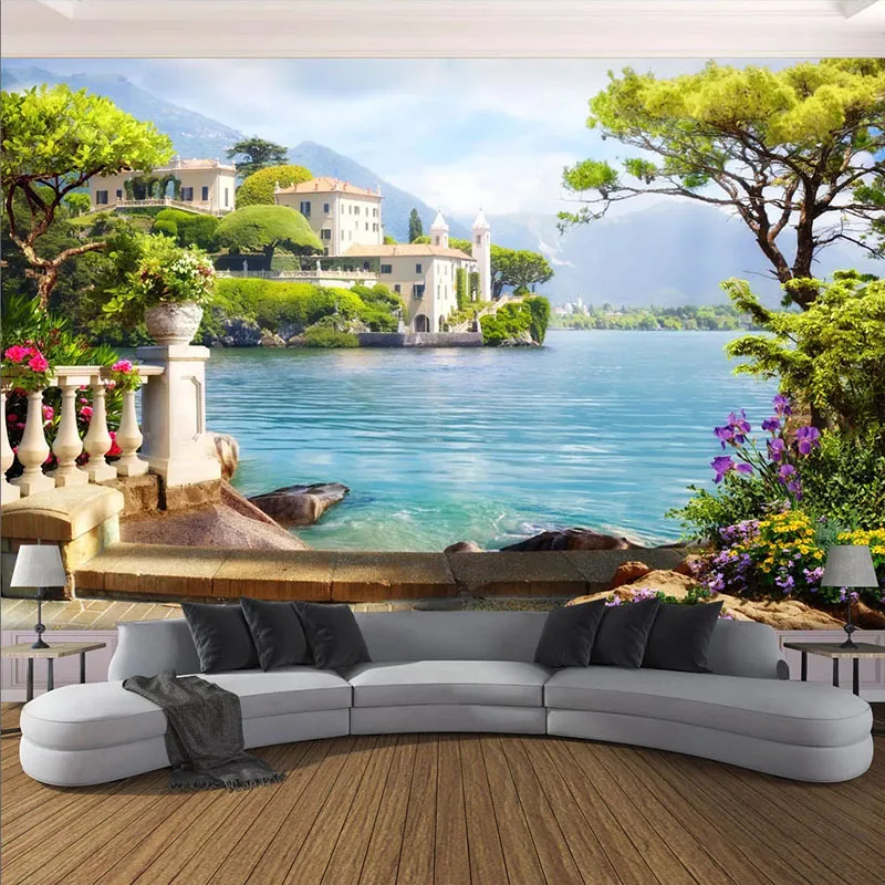 Photo Wallpaper 3D Garden Lake Scenery Murals Living Room TV Sofa Background Wall Painting Modern Home Decor Wall Paper For Wall
Photo Wallpaper 3D Garden Lake Scenery Murals Living Room TV Sofa Background Wall Painting Modern Home Decor Wall Paper For Wall