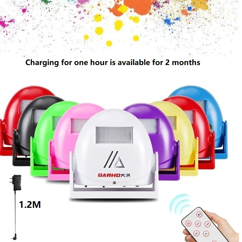 Darho Chargable Home Store Wireless Infrared Doorbell Motion Senor Alarm With Remote Control For Door Entry Welcome Chime
Darho Chargable Home Store Wireless Infrared Doorbell Motion Senor Alarm With Remote Control For Door Entry Welcome Chime