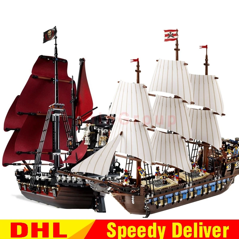 LP 16009 Queen Anne's revenge + 22001 Imperial Warships Model Building Blocks For children Pirates LPings Toys Clone 4195
LP 16009 Queen Anne's revenge + 22001 Imperial Warships Model Building Blocks For children Pirates LPings Toys Clone 4195