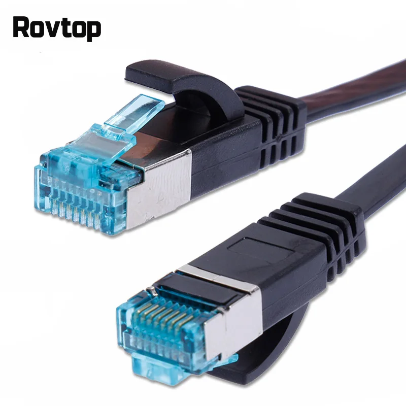 Rovtop CAT6 плоский Ethernet кабель RJ45 Lan сетевой Патч корд для компьютера роутера