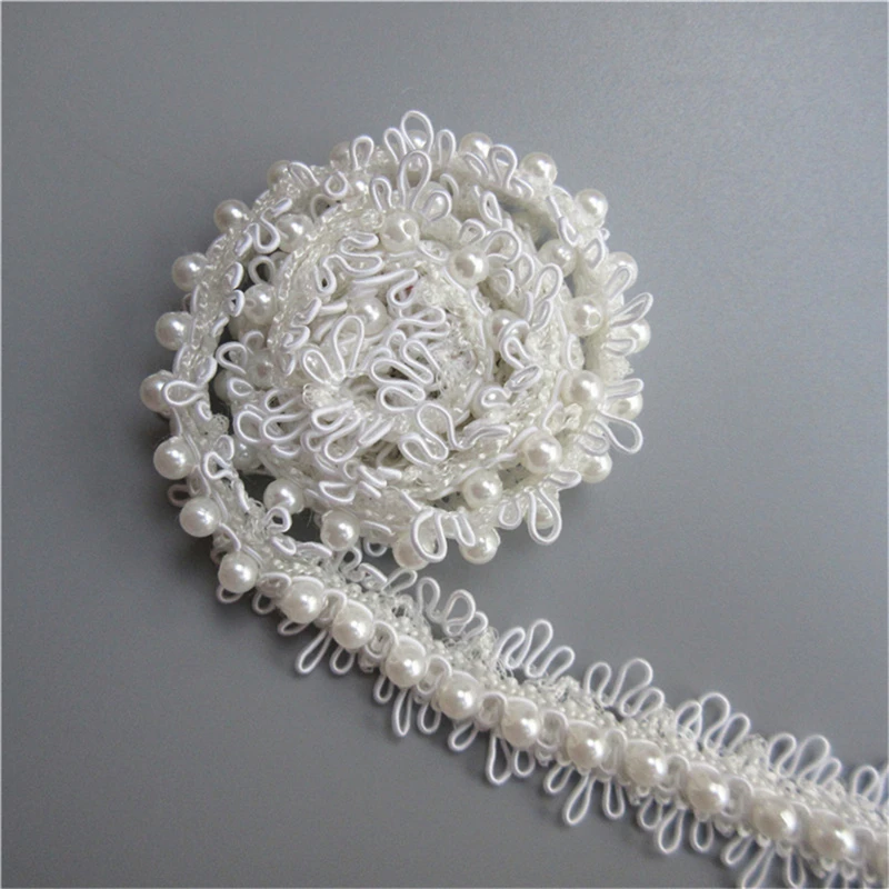 1 Meter 23mm White Polyester Beads Lace Edge Trim Ribbon Fabric Embroidered Applique Sewing Craft Crochet Wedding Dress Clothes
1 Meter 23mm White Polyester Beads Lace Edge Trim Ribbon Fabric Embroidered Applique Sewing Craft Crochet Wedding Dress Clothes