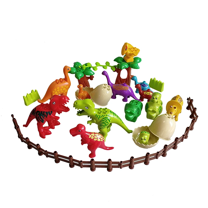 29 pcs/set Dinosaur Model Big Particles Building Blocks Toy Animals set Compatible With Duplo Bricks Education Toys For Children
29 pcs/set Dinosaur Model Big Particles Building Blocks Toy Animals set Compatible With Duplo Bricks Education Toys For Children