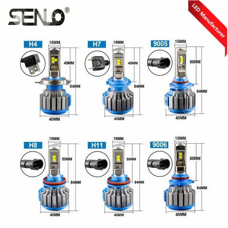 Automotive T1 LED Headlights Lighting System Canbus Lamp Bulb H4 H7 9005 9006 H8 H11 Car LED Headlight Auto Styling Easy Install
Automotive T1 LED Headlights Lighting System Canbus Lamp Bulb H4 H7 9005 9006 H8 H11 Car LED Headlight Auto Styling Easy Install