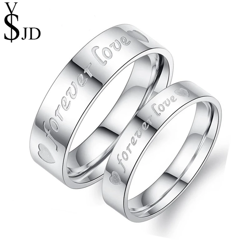 YSJD Heart Rings For Women/Men Silver Color Stainless Steel Forever Love Promise Rings for Couples Fashion Jewelry Gift
YSJD Heart Rings For Women/Men Silver Color Stainless Steel Forever Love Promise Rings for Couples Fashion Jewelry Gift