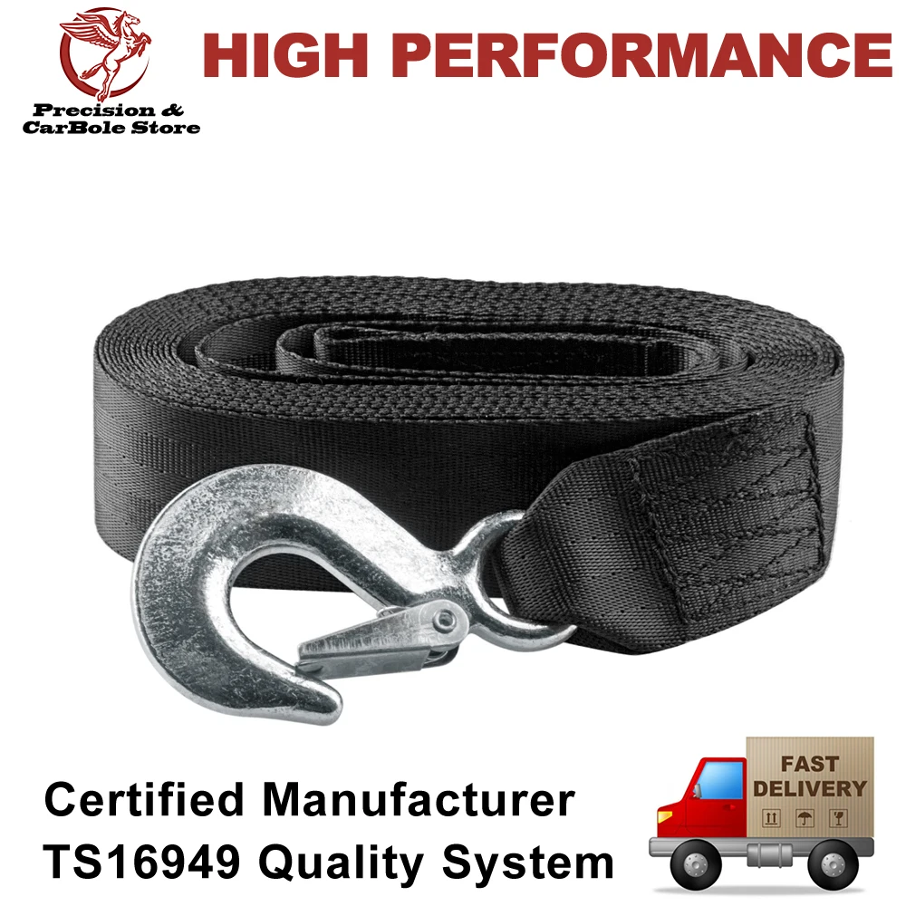 Trailer Winch Strap, Boat Heavy Duty Trailer Winch Replacement Strap 2" X 20' with Snap Hook for Jetski Wave Runner Towing
Trailer Winch Strap, Boat Heavy Duty Trailer Winch Replacement Strap 2" X 20' with Snap Hook for Jetski Wave Runner Towing