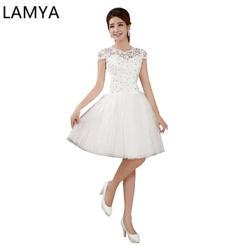 LAMYA 2019 Vestido corto de novia glitter short wedding Pretty Appliques Plus size Knee-Length Lace Short Wedding Dresses
LAMYA 2019 Vestido corto de novia glitter short wedding Pretty Appliques Plus size Knee-Length Lace Short Wedding Dresses