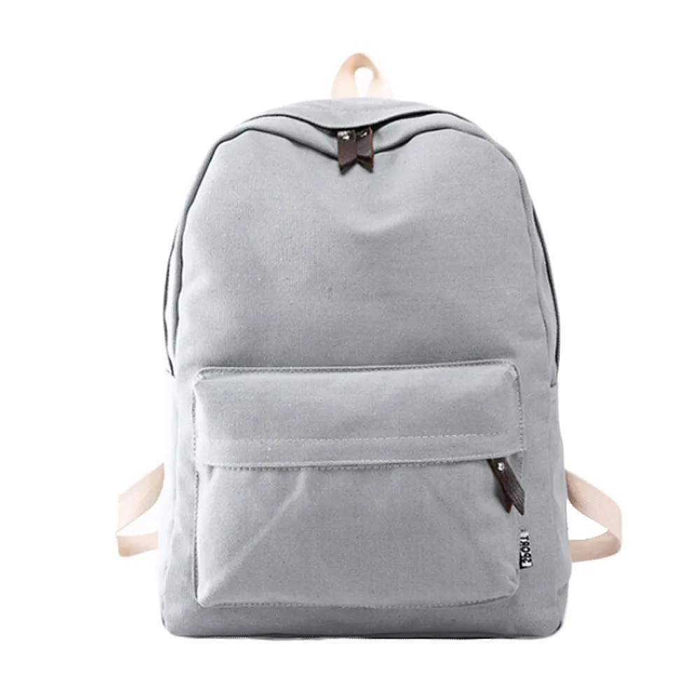 Summer Solid Canvas Backpack Preppy Style Women Girls School Bags Travel Backpack Large Capacity Shoulder Bags 
Summer Solid Canvas Backpack Preppy Style Women Girls School Bags Travel Backpack Large Capacity Shoulder Bags