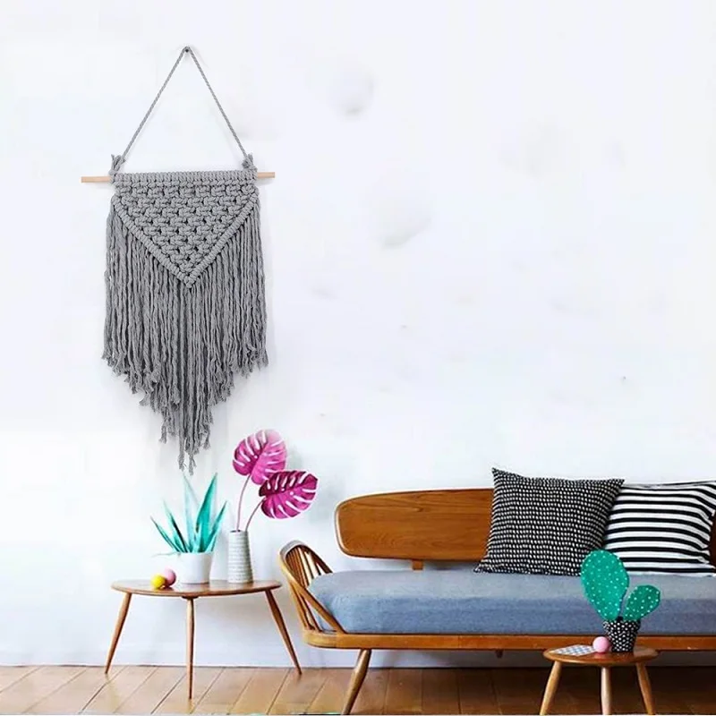 Gray Knitted Tapestry Wall Hanging Mandala Tapestry Hallway Home Decor tapestry Sofa Bed Background arazzo da parete 80x50cm
Gray Knitted Tapestry Wall Hanging Mandala Tapestry Hallway Home Decor tapestry Sofa Bed Background arazzo da parete 80x50cm