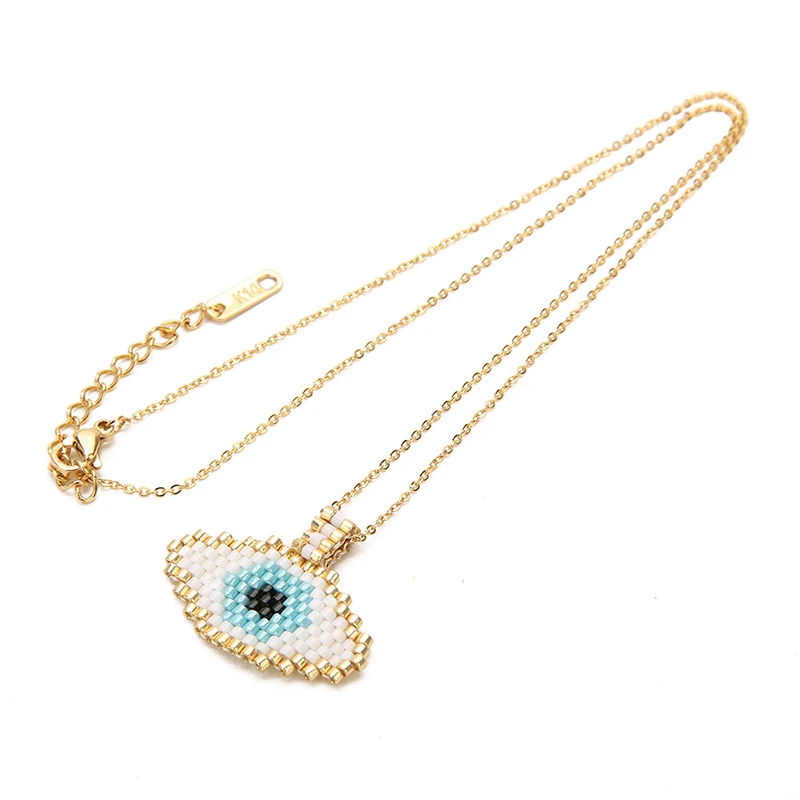 "Boho Dropshipping" exclusive new evil eye pendant necklace "Miyuki" pearl gold handmade necklace lady Fatima jewelry gift
"Boho Dropshipping" exclusive new evil eye pendant necklace "Miyuki" pearl gold handmade necklace lady Fatima jewelry gift