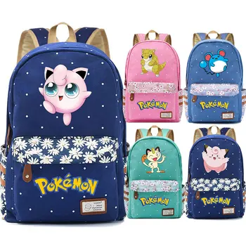 Cartoon Kawaii Jigglypuff Psyduck Meowth Flower Dot Boy Girl School bag Women Bagpack Teenagers Schoolbags Canvas Femme Backpack
Cartoon Kawaii Jigglypuff Psyduck Meowth Flower Dot Boy Girl School bag Women Bagpack Teenagers Schoolbags Canvas Femme Backpack