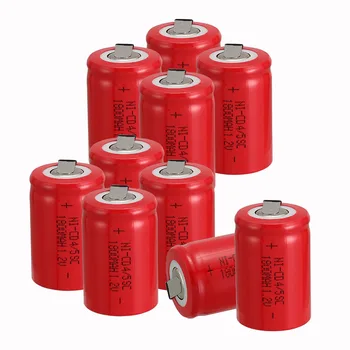 Anmas power new arrival 10 PCS Ni-Cd 4/5 SubC Sub C battery Rechargeable Battery 1.2V 1800mAh with red Tab 3.3cm x 2.2cm
Anmas power new arrival 10 PCS Ni-Cd 4/5 SubC Sub C battery Rechargeable Battery 1.2V 1800mAh with red Tab 3.3cm x 2.2cm