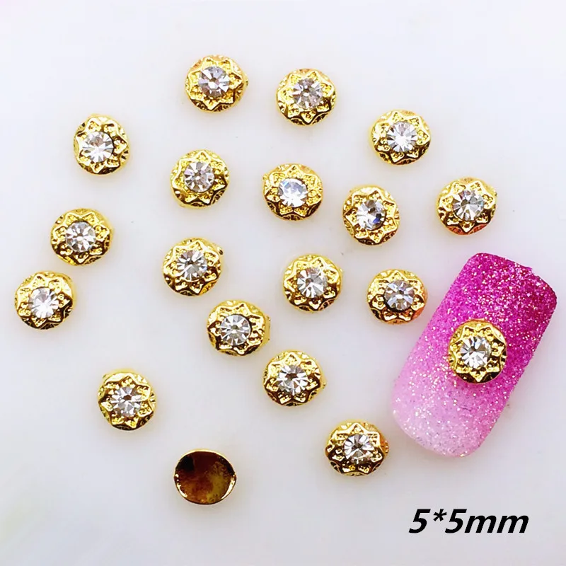 10pcs 3D Nail Art Deco DIY Metal Nail Accessories Nail Styling tool for Manicure 5*5mm Fancy Style with Glitter Crystal
10pcs 3D Nail Art Deco DIY Metal Nail Accessories Nail Styling tool for Manicure 5*5mm Fancy Style with Glitter Crystal