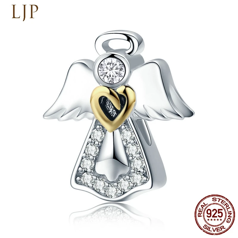 Genuine 925 Sterling Silver Guardian Angel Gold Color Enamel Charm Beads Fit Original Pandora Bracelet Charms Jewelry
Genuine 925 Sterling Silver Guardian Angel Gold Color Enamel Charm Beads Fit Original Pandora Bracelet Charms Jewelry