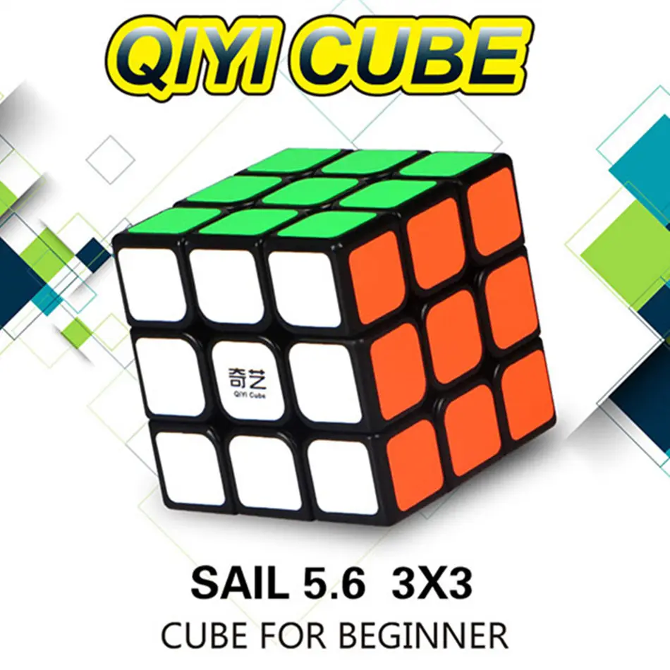 Qiyi 3x3 Cube Qihang 3x3x3 Magic Cube Sail 5.6CM 3Layers Cube For Beginner Speed Cube Professional Puzzle Toys For Children Kids
Qiyi 3x3 Cube Qihang 3x3x3 Magic Cube Sail 5.6CM 3Layers Cube For Beginner Speed Cube Professional Puzzle Toys For Children Kids