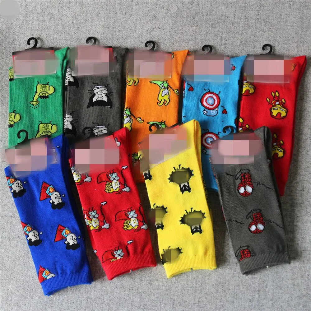 9-piece set Hero Knee-High Sock Iron Man Captain America Superman Spiderman Cartoon Pattern Casual Sock
9-piece set Hero Knee-High Sock Iron Man Captain America Superman Spiderman Cartoon Pattern Casual Sock