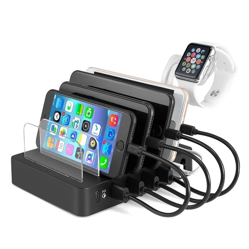 90w Multi 6 Ports Universal Detachable Usb Charging Station Stand Holder Desktop Charger For Mobile Phone Tablet
90w Multi 6 Ports Universal Detachable Usb Charging Station Stand Holder Desktop Charger For Mobile Phone Tablet