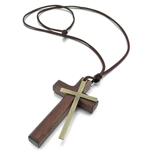 Alloy Leather Wood Pendant Necklaces Gold Brown Cross Vintage Retro Adjustable Men Women Chains
Alloy Leather Wood Pendant Necklaces Gold Brown Cross Vintage Retro Adjustable Men Women Chains