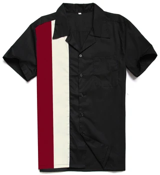 New Arrival Casual Shirts Rockabilly Men Short Sleeve Shirts Big Size Clothes Vintage Shirt Patchwork Rock N Roll Black
New Arrival Casual Shirts Rockabilly Men Short Sleeve Shirts Big Size Clothes Vintage Shirt Patchwork Rock N Roll Black