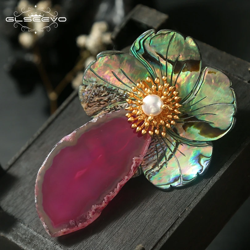 XlentAg Natural Red Agate Shell Flower Brooch Pins For Women Accessories Party Gift Brooches Dual Use Luxury Fine Jewelry GO0123
XlentAg Natural Red Agate Shell Flower Brooch Pins For Women Accessories Party Gift Brooches Dual Use Luxury Fine Jewelry GO0123