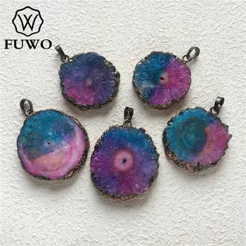 FUWO Natural Solar Quartz Slice Shape Pendant With Antique Bronze Plated Fashion Stalactite Charm For Necklace Making PD232
FUWO Natural Solar Quartz Slice Shape Pendant With Antique Bronze Plated Fashion Stalactite Charm For Necklace Making PD232