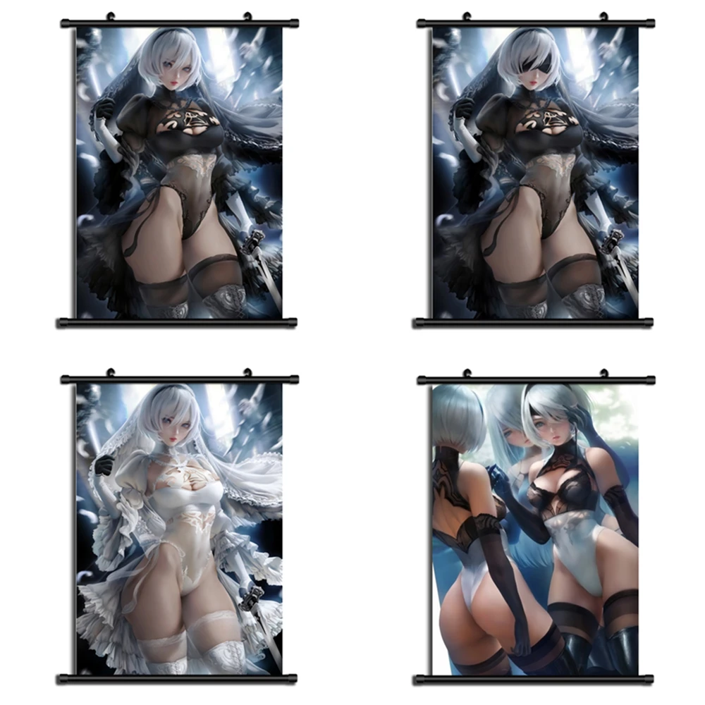 

Nier Automata Yorha No.2 Type B Playstation Game Wall Poster Scroll Home Decoration Wall Art