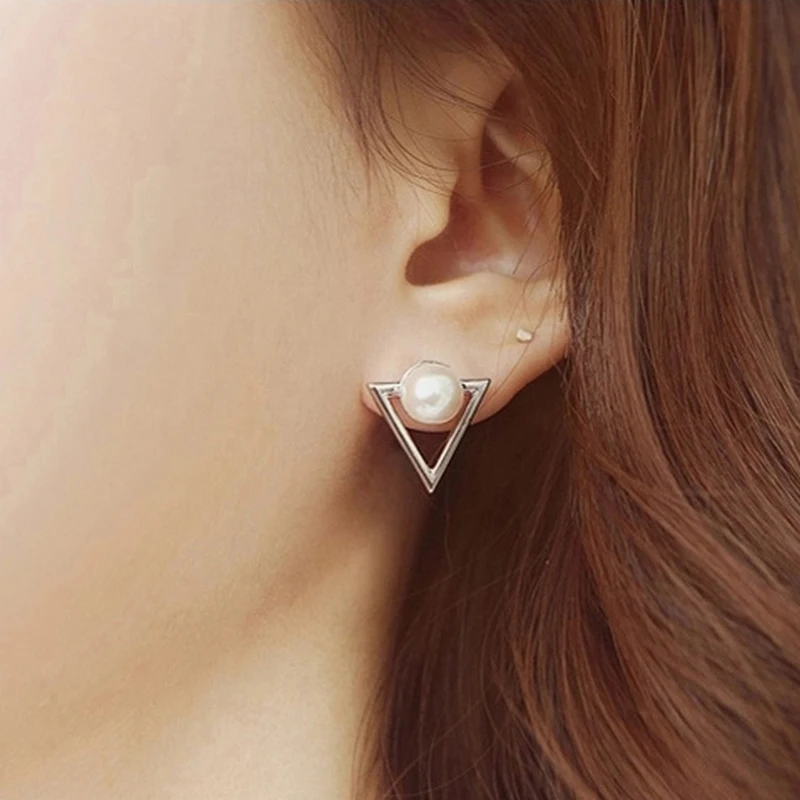 Hot Women Imitation pearls Triangle Stud Earrings Geometric Ear Jewelry Gift Drop Shipping
Hot Women Imitation pearls Triangle Stud Earrings Geometric Ear Jewelry Gift Drop Shipping