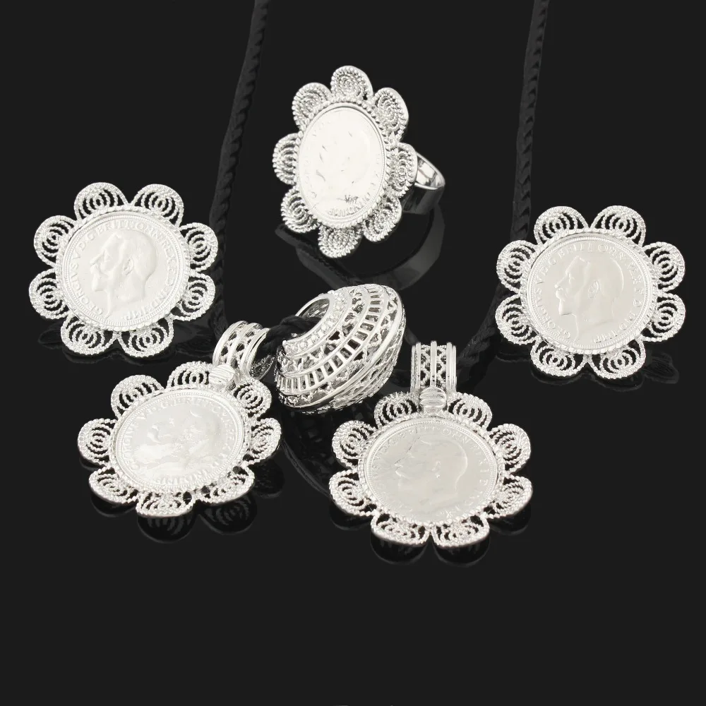 Silver Ethiopian Coin Necklace/Pendant/Earring/Ring Set Jewelry Habesha Jewelry Coptic African Bride gift
Silver Ethiopian Coin Necklace/Pendant/Earring/Ring Set Jewelry Habesha Jewelry Coptic African Bride gift