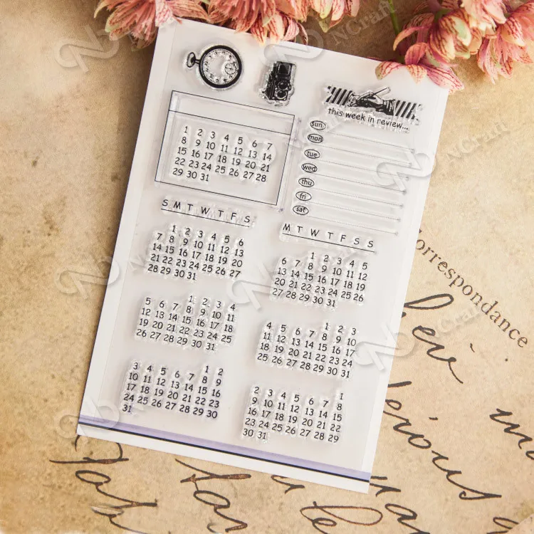 KLJUYP Calendar Transparent Clear Silicone Stamp/Seal for DIY scrapbooking/photo album Decorative clear stamp sheets
KLJUYP Calendar Transparent Clear Silicone Stamp/Seal for DIY scrapbooking/photo album Decorative clear stamp sheets