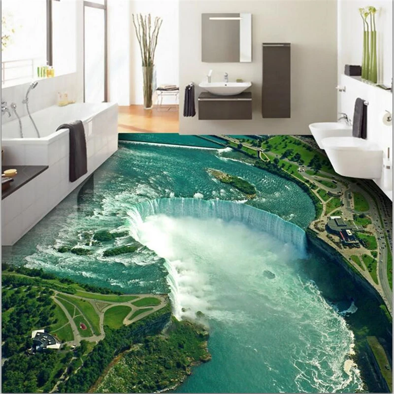 beibehang Custom floor painting 3d photo decoration to draw high-definition water production waterfall 3D floor papel de parede
beibehang Custom floor painting 3d photo decoration to draw high-definition water production waterfall 3D floor papel de parede