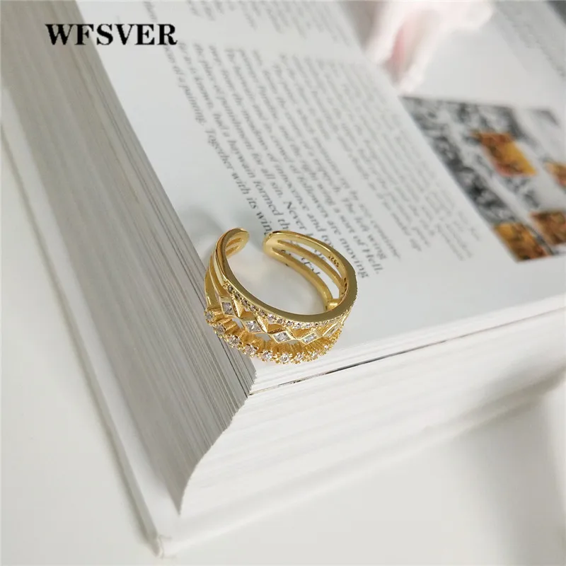 WFSVER 925 sterling silver fashion ring for women gold color with white crystal opening adjustable ring fine jewelry gift
WFSVER 925 sterling silver fashion ring for women gold color with white crystal opening adjustable ring fine jewelry gift