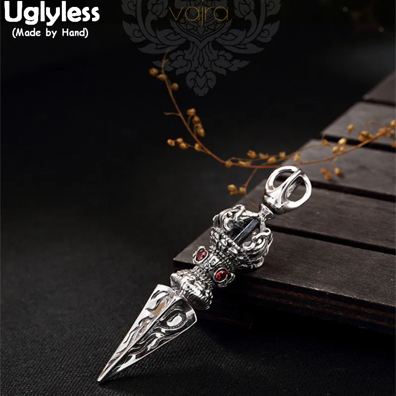 Uglyless Real 925 Sterling Silver Handmade Buddhism Vajra Pendant without Necklace Men Cool Religional Implement Jewelry Vintage
Uglyless Real 925 Sterling Silver Handmade Buddhism Vajra Pendant without Necklace Men Cool Religional Implement Jewelry Vintage