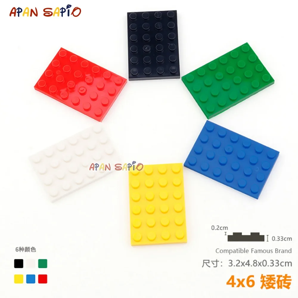 DIY blocks mini building blocks brick toys 4X6 6pcs/lot Duplo educational blocks toys for Children Compatible legoeING
DIY blocks mini building blocks brick toys 4X6 6pcs/lot Duplo educational blocks toys for Children Compatible legoeING