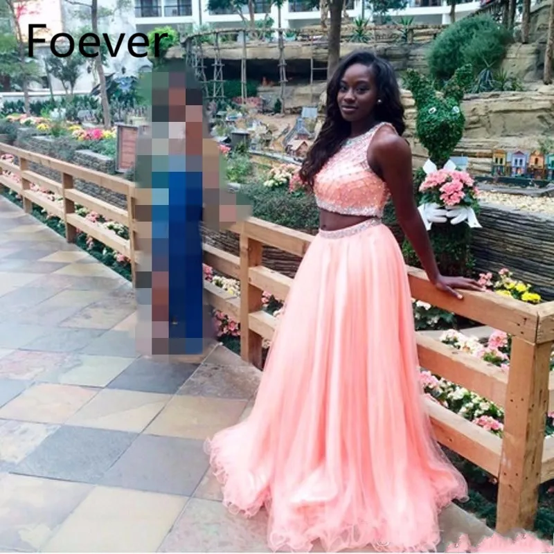 Sexy Two Pieces Evening Dresses Long With Beading Crystals Tulle Pleat Evening Party Gowns Formal Dress PLus Size vestido longo
Sexy Two Pieces Evening Dresses Long With Beading Crystals Tulle Pleat Evening Party Gowns Formal Dress PLus Size vestido longo