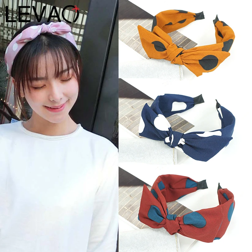 LEVAO Bunny Ears Polka Dot Bow Knotted Hair Ornament Bezel Turban Women Headbands Lady Hairbands Girls Hair Accessories Headwear
LEVAO Bunny Ears Polka Dot Bow Knotted Hair Ornament Bezel Turban Women Headbands Lady Hairbands Girls Hair Accessories Headwear