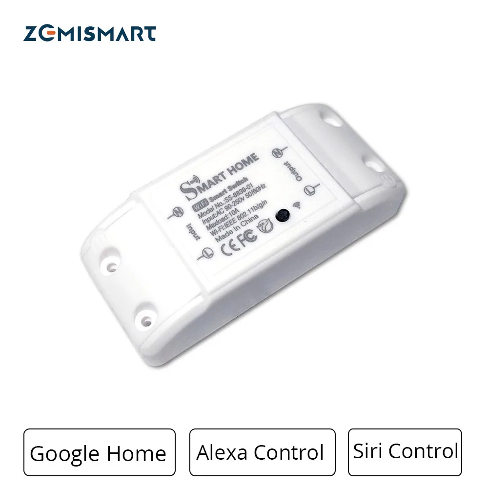 Zemismart Smart Home Wifi Switch Voice Control by Alexa Siri DIY Modules Timer Control On and Off Suit for Bulb Fan TV Etc.
Zemismart Smart Home Wifi Switch Voice Control by Alexa Siri DIY Modules Timer Control On and Off Suit for Bulb Fan TV Etc.