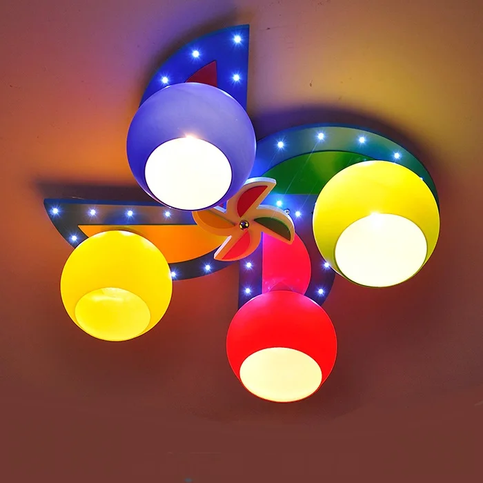 Kindergarten windmill children's room LED ceiling lights boys and girls bedroom creative cartoon color 4 heads ceiling lamps ZA
Kindergarten windmill children's room LED ceiling lights boys and girls bedroom creative cartoon color 4 heads ceiling lamps ZA