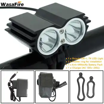 WasaFire 2* XM-L 7000Lm Waterproof Bicycle Light Led Headlight Lamp Flashlight With Rechargable Battery Charger bike front light
WasaFire 2* XM-L 7000Lm Waterproof Bicycle Light Led Headlight Lamp Flashlight With Rechargable Battery Charger bike front light