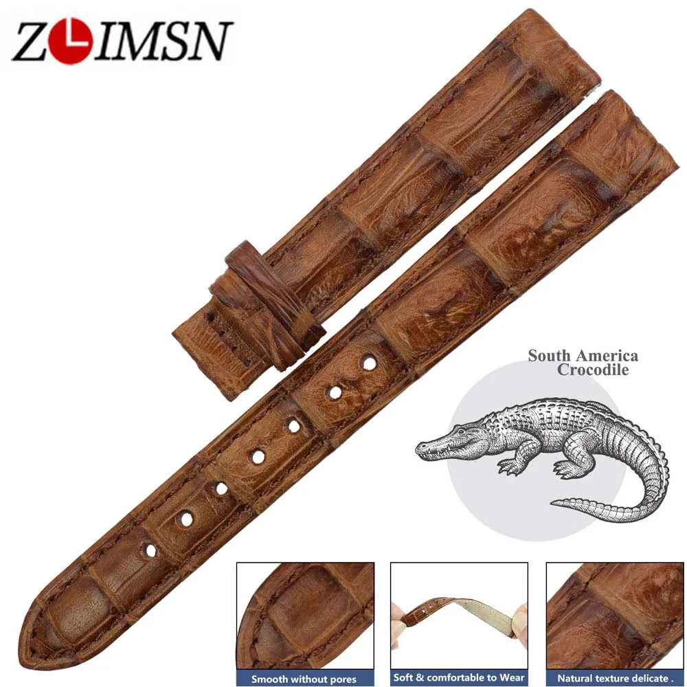 ZLIMSN Original Quality 14mm-24mm Crocodile Leather Straps For Longines Alligator Watch Band Strap Bracelet Belt
ZLIMSN Original Quality 14mm-24mm Crocodile Leather Straps For Longines Alligator Watch Band Strap Bracelet Belt