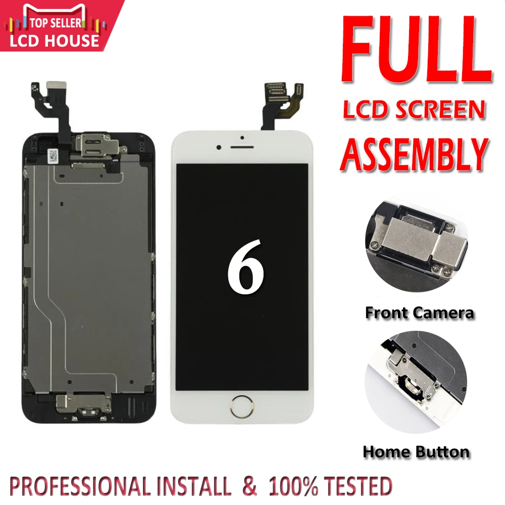 Grade AAA 4.7" inch Display For iPhone 6 6G LCD Screen Full Set Assembly For iPhone6 Complete Display Replacement+Home Button
Grade AAA 4.7" inch Display For iPhone 6 6G LCD Screen Full Set Assembly For iPhone6 Complete Display Replacement+Home Button