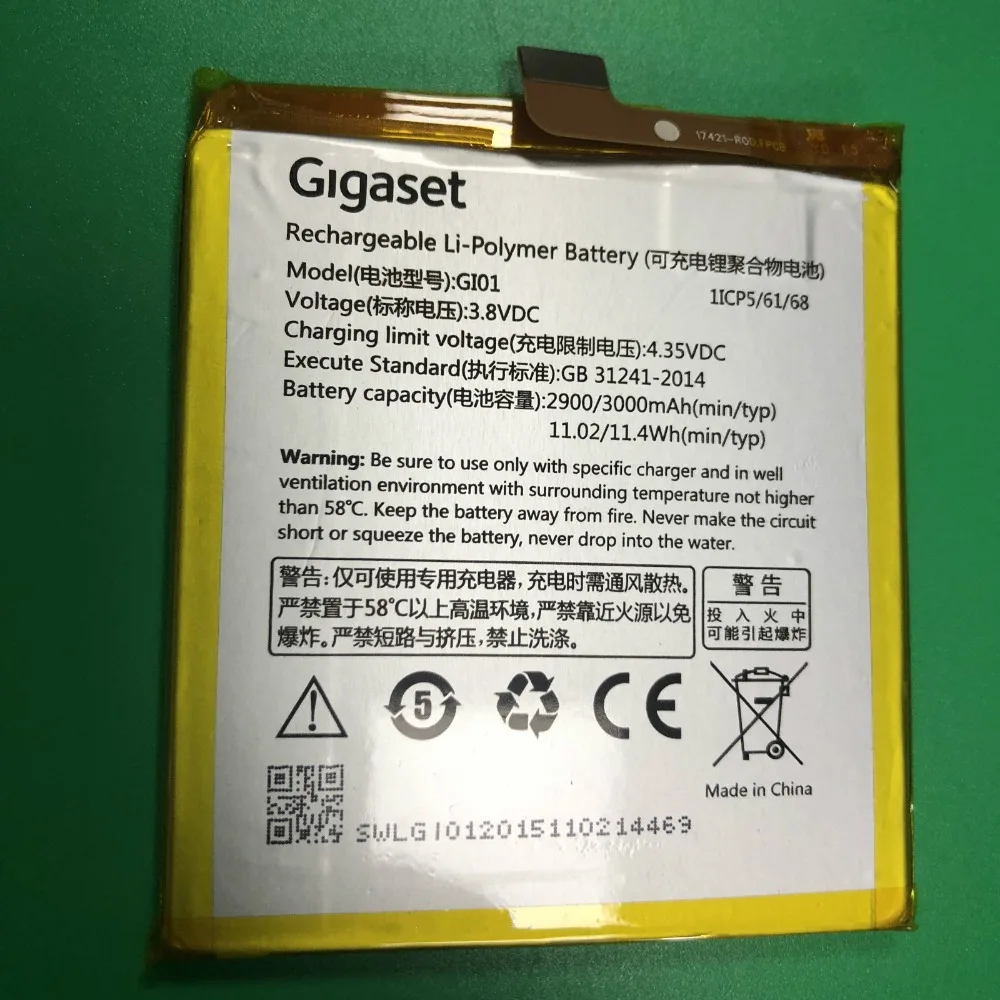 Новый GI01 Батарея для gigaset Me GS55-6 батарея Аккумулятор 3000 мАч | Мобильные телефоны и