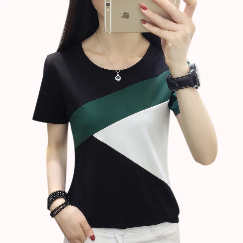 2019 Short Sleeve T-Shirt Women Casual Loose Tops Tee Shirt Femme O-Neck Fashion Korean Style T shirt Plus Size Tee Shirt Femme
2019 Short Sleeve T-Shirt Women Casual Loose Tops Tee Shirt Femme O-Neck Fashion Korean Style T shirt Plus Size Tee Shirt Femme